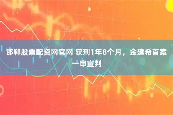 邯郸股票配资网官网 获刑1年8个月，金建希首案一审宣判
